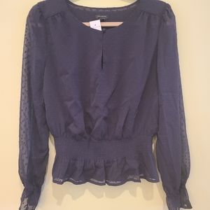 Ann Taylor Peplum Blouse